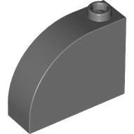 Slope Curved With Studs H2 1x3