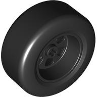 Wheel With Molded Hard Rubber Tire Ø50 x 22 (Cross Hole)