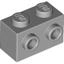 Brick With Knobs H1 1x2 (1 side - 2 Knobs)