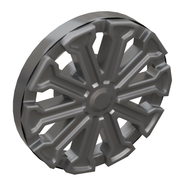 Wheel Cover With Stud Ø15mm (T-Shape / 10 Spokes)