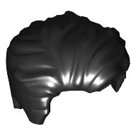 Mini Fig. Wig Swept Left Tousled with Slight Widow's Peak and Short Sideburns