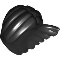 Mini Fig. Wig: Long Hair, Parted on Left, Swept over Left Side