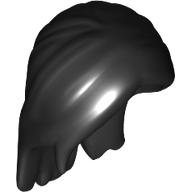 Long Hair, Parted in Front and Swept Back Over Shoulders